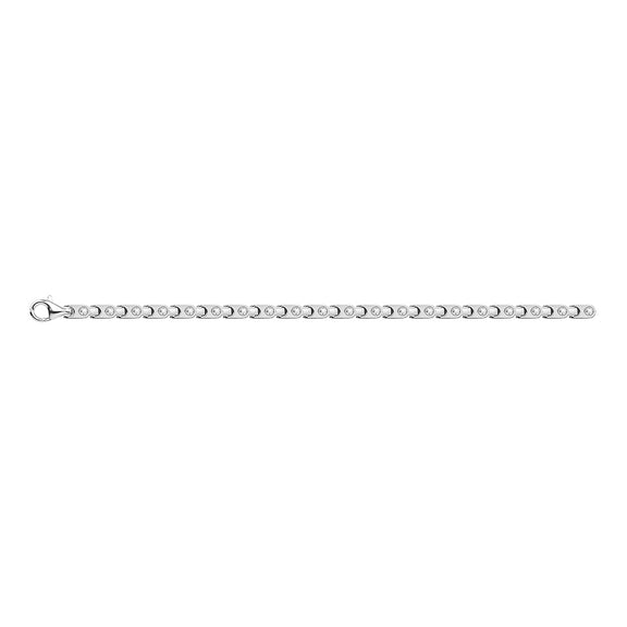 Gump's Signature Men's Silver Flat Link Bracelet