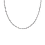Gump's Signature Men's Silver Flat Link Necklace