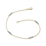 Gump's Signature Triplets Bracelet in Blue Sapphires