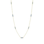 Gump's Signature Triplets Necklace in Blue Sapphires