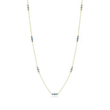 Gump's Signature Triplets Necklace in Blue Sapphires