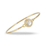 Mother-of-Pearl & Diamond Bangle