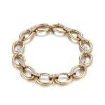 Gold & Diamond Link Bracelet