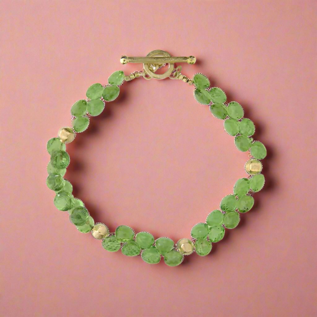 Peridot Briolette Bracelet