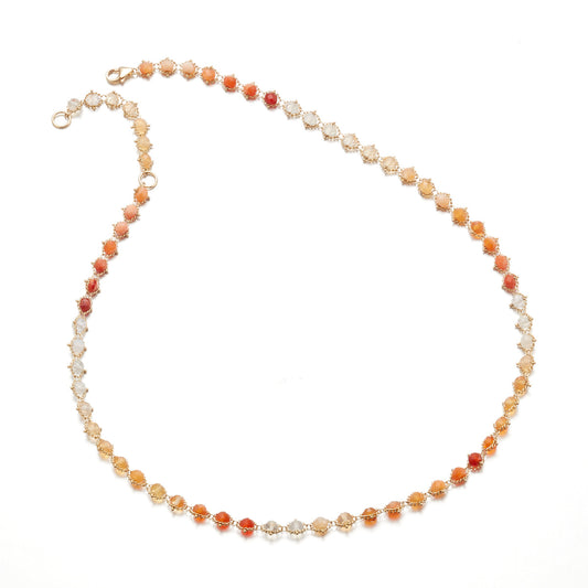 Amáli Fire Opal Woven Necklace