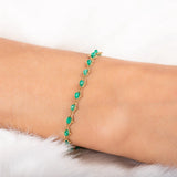 Emerald Woven Textile Bracelet