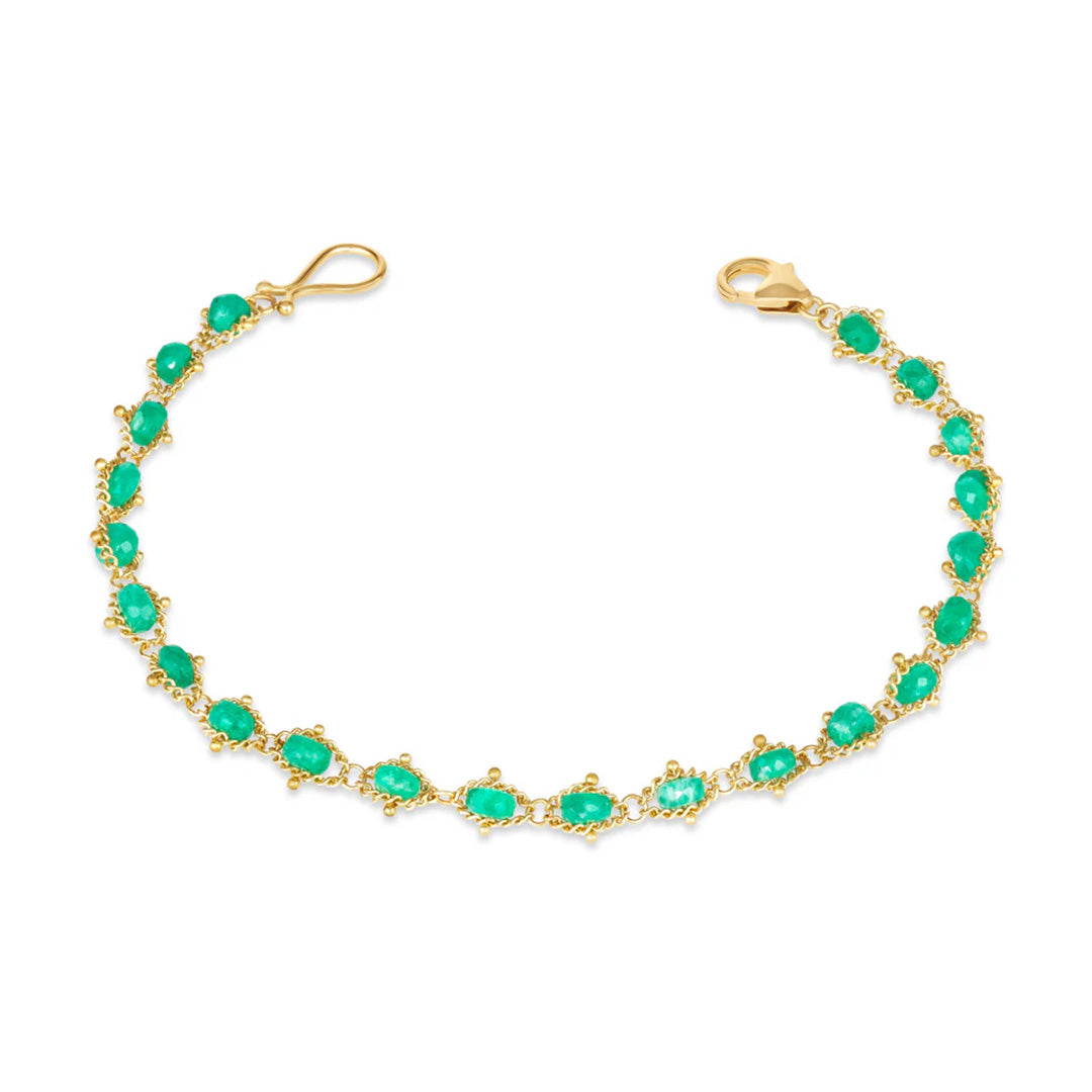 Amáli Emerald Woven Textile Bracelet