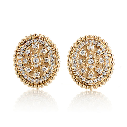 Doves Diamond Byzantine Earrings