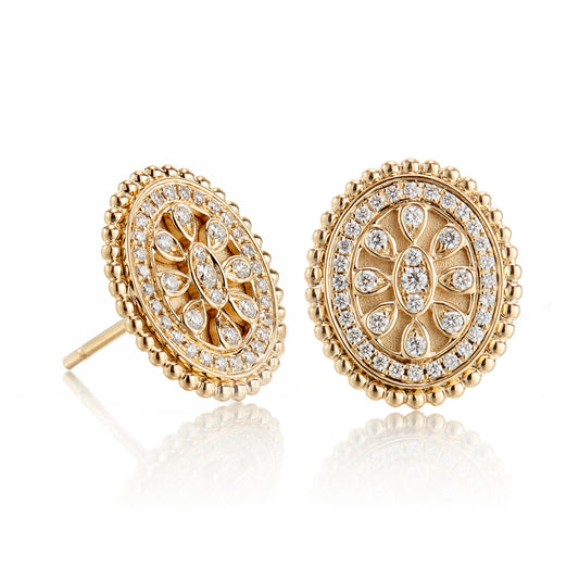 Diamond Byzantine Earrings