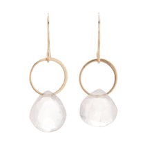 Melissa Joy Manning Rose Quartz Drop Earrings
