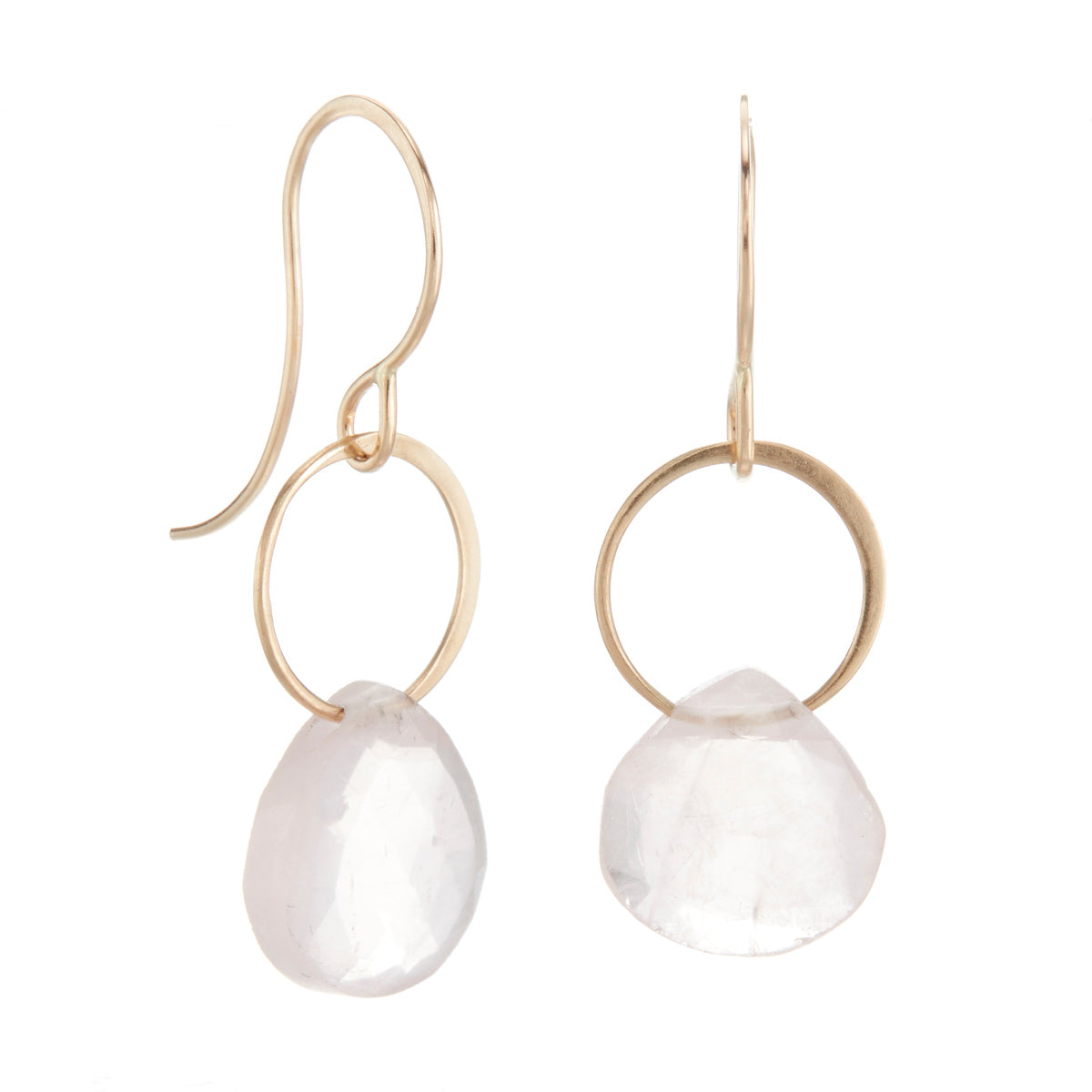 Rose Quartz Drop Earrings