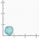 Turquoise & Topaz Pool Doublet Earrings