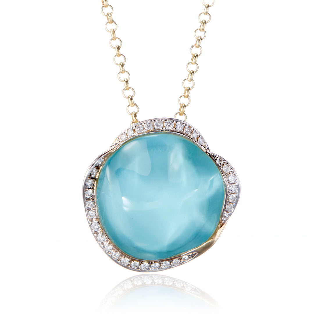 Pool Doublet Pendant Necklace