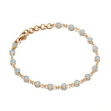 Aquamarine Bezel-Set Bracelet