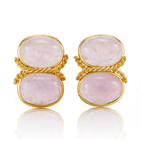 Kunzite Double Rope Earrings