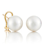 14mm White South Sea Pearl Earrings