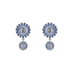 Georg Jensen Blue Daisy Double Earrings