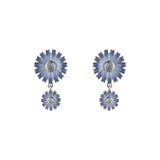 Georg Jensen Blue Daisy Double Earrings