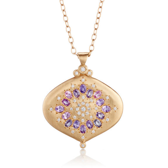 Adel Chefridi Multi-Color Sapphire Nectar Pendant Necklace