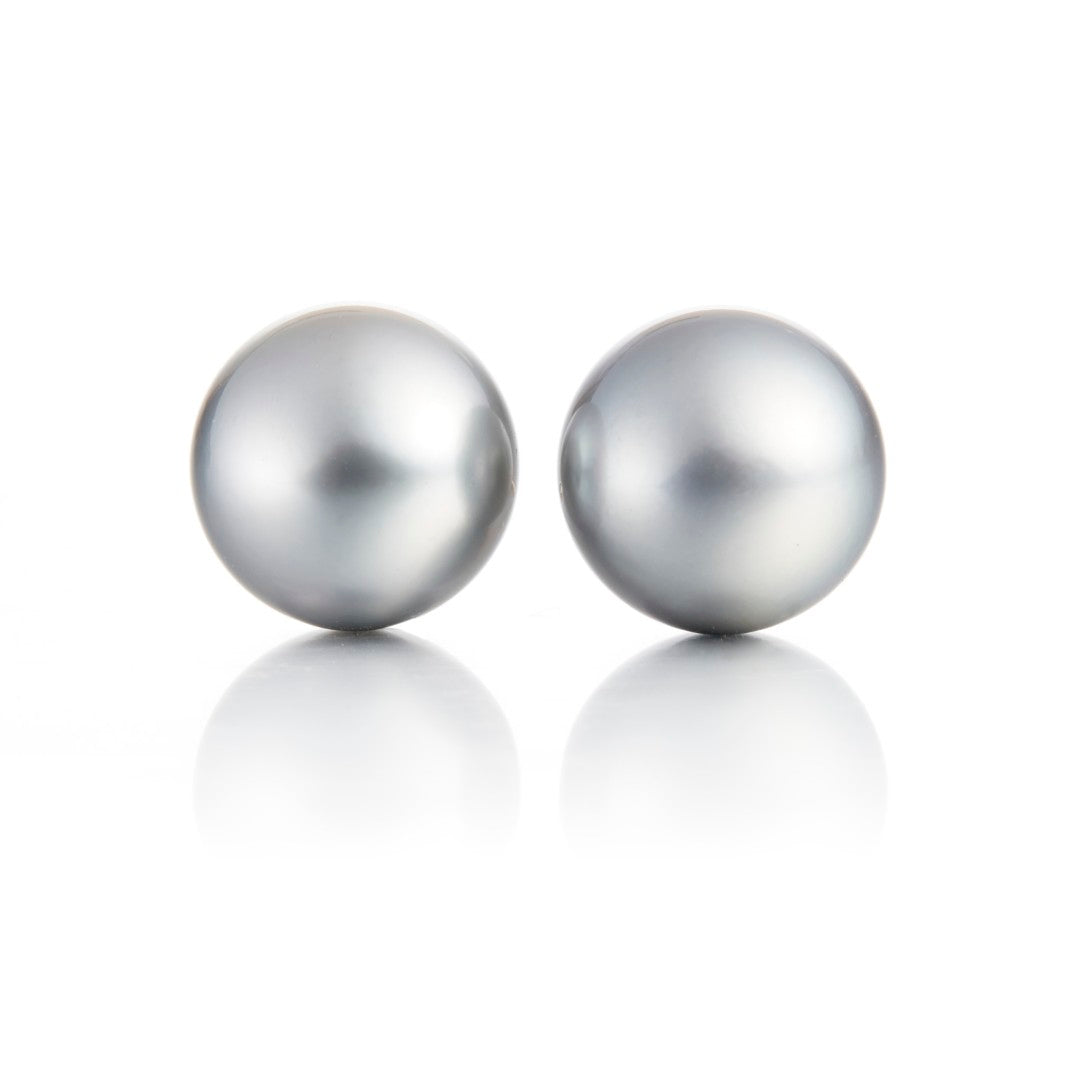 13mm Tahitian Pearl Earrings