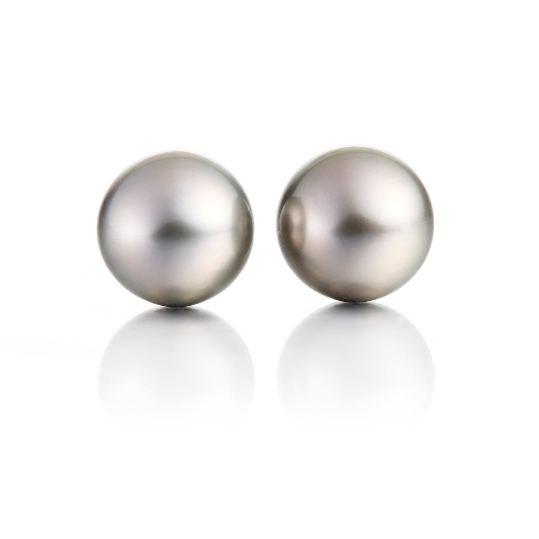 12mm Tahitian Pearl Earrings