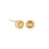 Gump's Signature Asscher-Cut Earrings in Citrine
