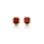 Gump's Signature Asscher-Cut Earrings in Garnets