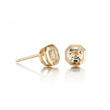Asscher-Cut Earrings in White Topaz