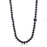 10mm Black Jade & Dragon Ball Rope Necklace