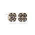 Gump's Signature Quadrille Stud Earrings in Smokey Quartz & Diamonds
