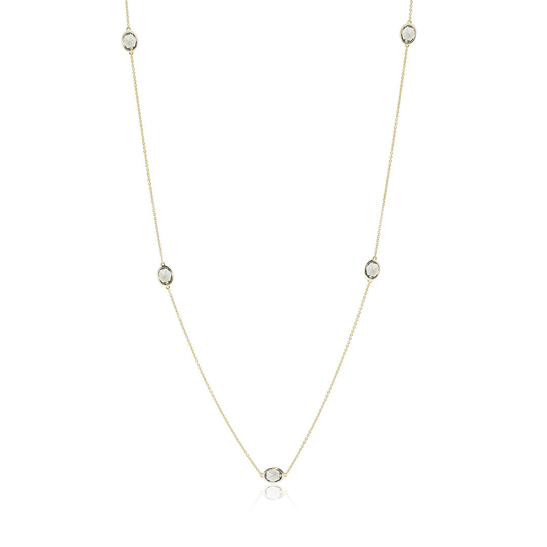 Gump's Signature Station Necklace in Smokey Quartz