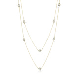 Station Necklace in Smokey Quartz