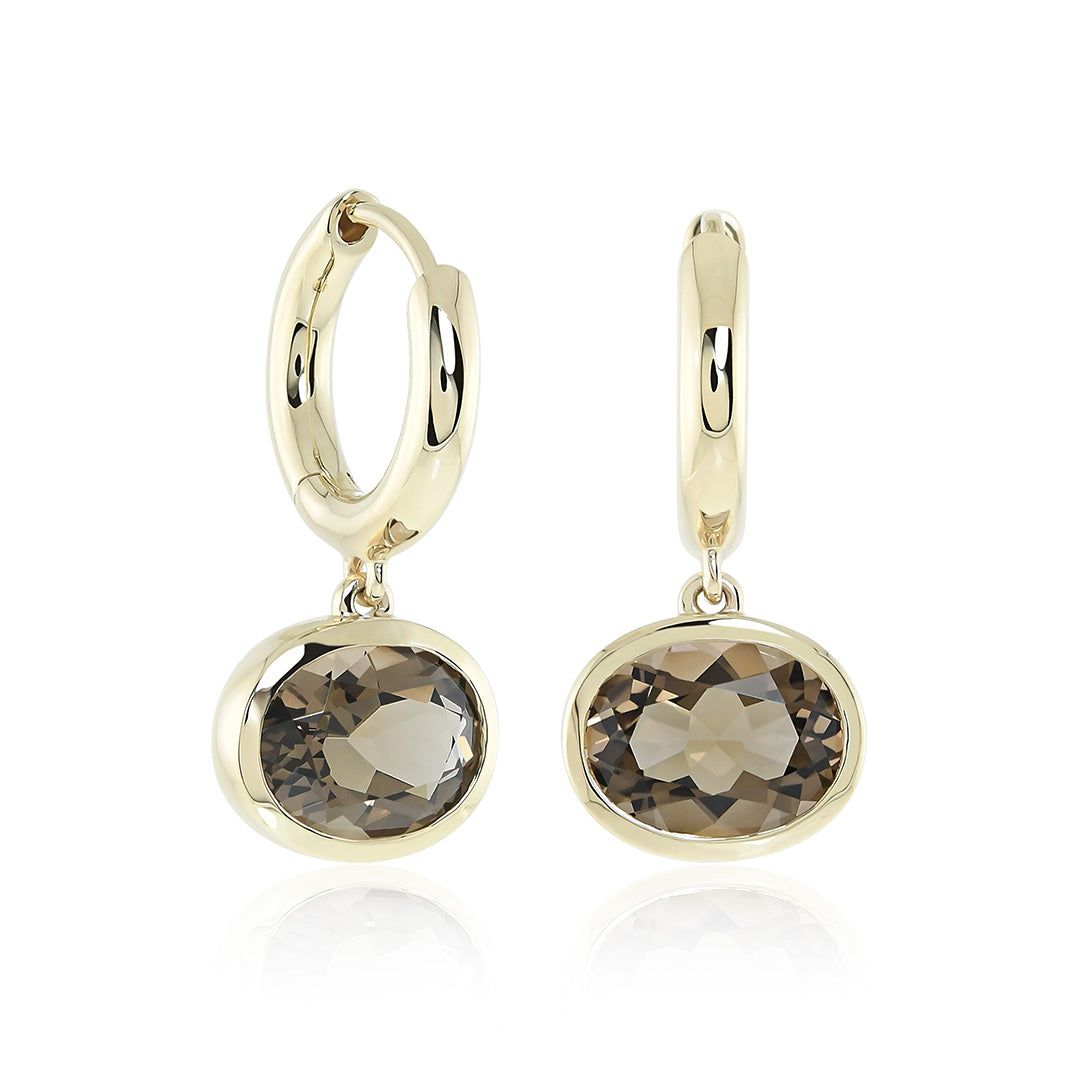 Gump's Signature Smokey Quartz Drop Earrings