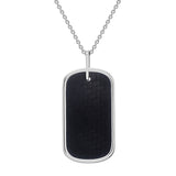 Men's Shou Dog Tag Pendant Necklace