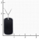 Men's Shou Dog Tag Pendant Necklace