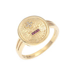 Gump's Signature Qu'hier Que Demain Ring