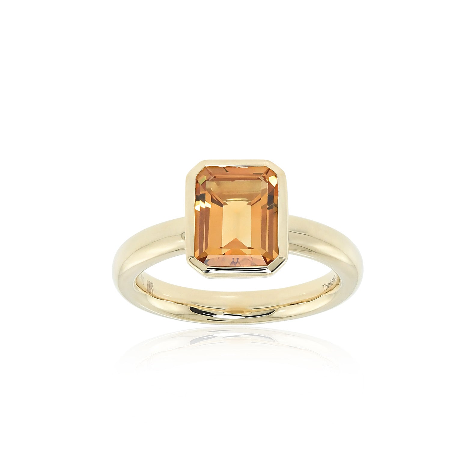 Gump's Signature Citrine Bezel-Set Ring