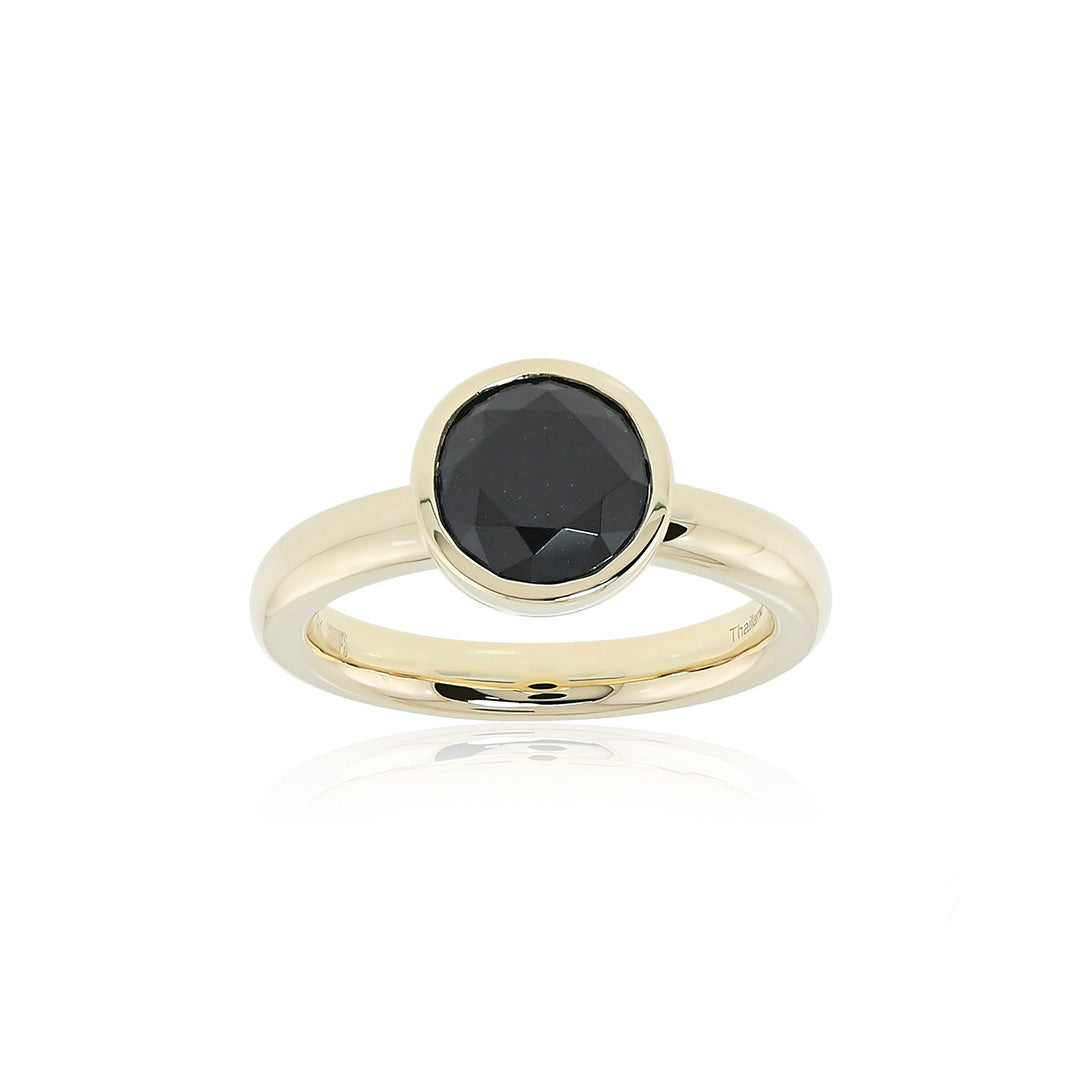 Gump's Signature Black Jade Bezel-Set Ring