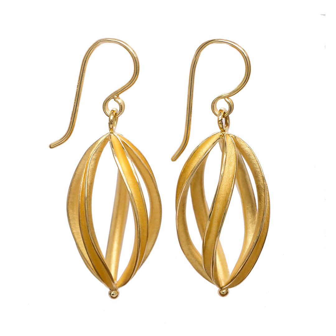 Barbara Heinrich Swirl Pod Earrings