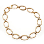 Diamond Oval Link Necklace