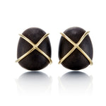 Wood & Gold Earrings