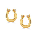 Doves Horseshoe Earrings