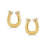 Doves Horseshoe Earrings