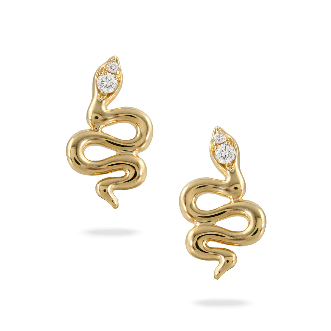 Doves Serpent Earrings