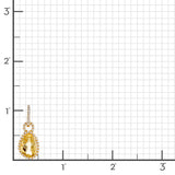 Citrine & Diamond Drop Earrings