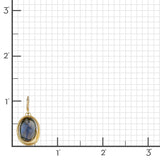 Labradorite Oval Swirl Earrings