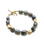 Barbara Heinrich Labradorite & Coffee Bean Bead Bracelet