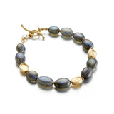 Barbara Heinrich Labradorite & Coffee Bean Bead Bracelet