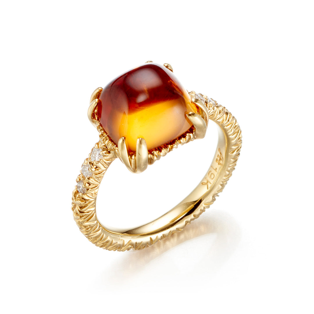 Aaron Henry Citrine Arbor Ring