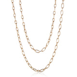 Oval Link Long Necklace